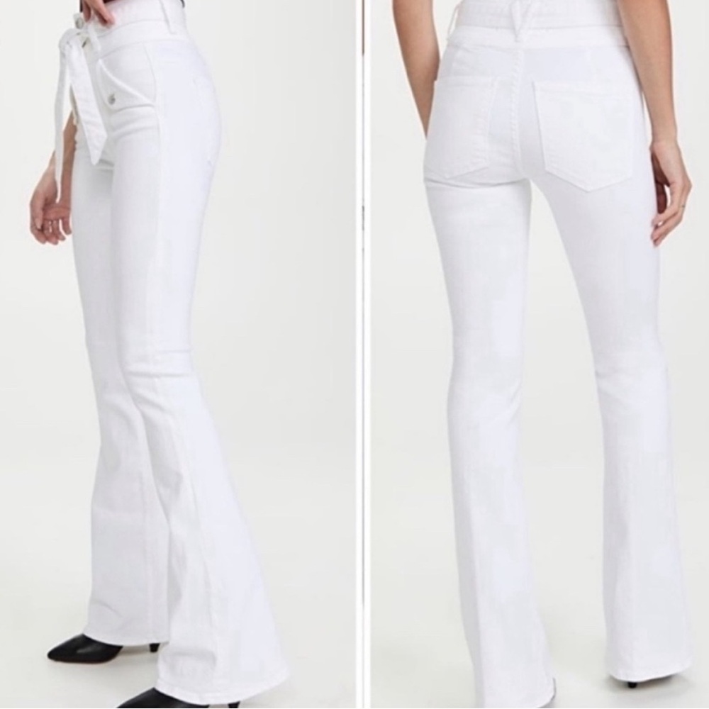 Veronica Beard White Flare Jeans NWT